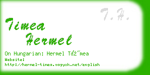 timea hermel business card